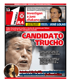 podría quedar fuera por declarar que vive en sjl