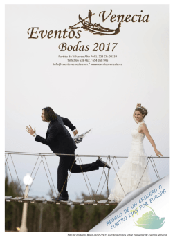 Descarga el dossier de bodas 2017