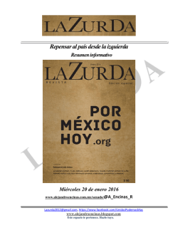Repensar al país desde la izquierda