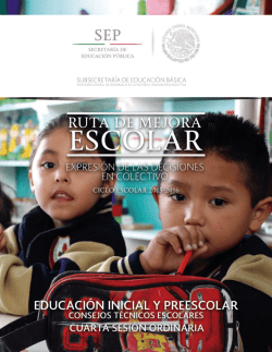 Preescolar - Subsecretaría de Educación Básica