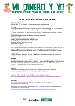 FICHA CATEGORÍA 3: MI SUELDO Y EL AHORRO