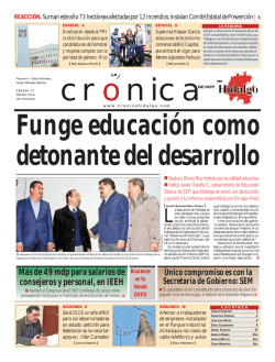 Versión Impresa - La Crónica de Hoy en Hidalgo