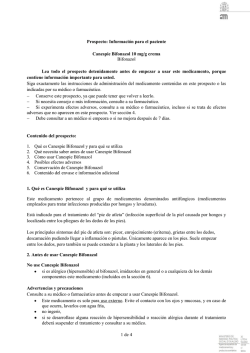 Prospecto - Agencia Española de Medicamentos y Productos