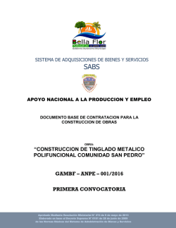 Documento Base de Contratacion - Sistema de Contrataciones
