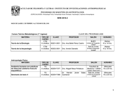 cursos y horarios 2016-2 - Coordinación de Estudios de Posgrado