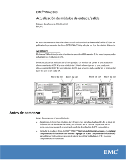 EMC VNXe3300: Actualización de módulos de