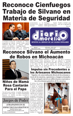 Reconoce Silvano el Aumento de Robos en Michoacán