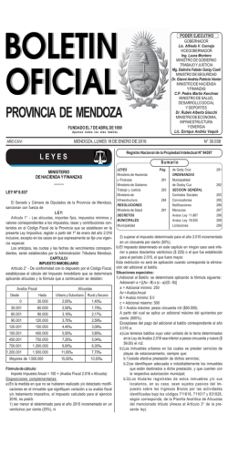 Boletín Oficial - Gobernación de Mendoza