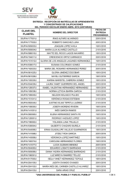 01-2016 CALENDARIZACION UNITARIOS