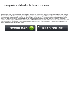 la arqueria y el desafio de la caza con arco