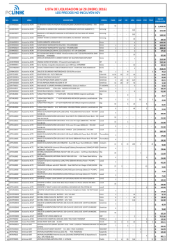 LISTA DE LIQUIDACI&Oacute;N (al 18.ENERO.2016) LOS