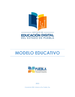 MODELO EDUCATIVO DEL INSTITUTO DE EDUCACIÓN