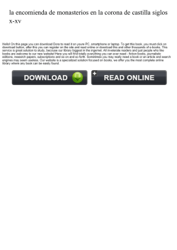 la encomienda de monasterios en la corona de castilla siglos x-xv