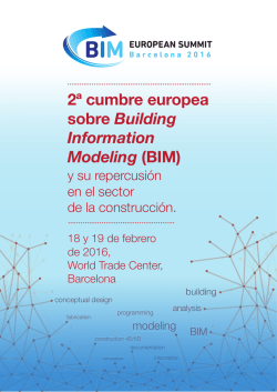 2ª cumbre europea sobre Building Information Modeling (BIM)