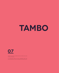 TAmBO COLLECTION hAS BEEN mADE AS A SImPLE