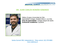 dr. juan carlos román sobarzo - Hospital Clínico Universidad de Chile