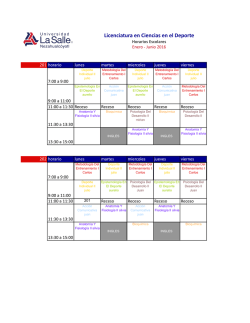 Licenciatura en Ciencias en el Deporte