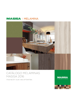 Catálogo Tableros Masisa 2016