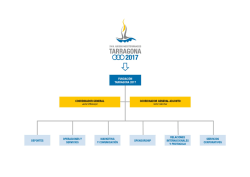 Organigrama - XVIII Jocs Mediterranis Tarragona 2017