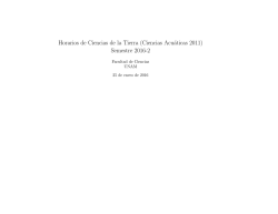 Horarios en formato PDF - Facultad de Ciencias