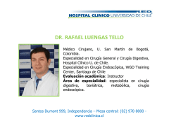 dr. rafael luengas tello - Hospital Clínico Universidad de Chile