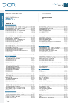 Catálogo Bulonería 2015.v5 - Distribuidora Central Rosario SRL