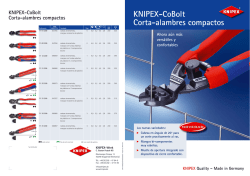Información sobre el producto KNIPEX CoBolt® Corta
