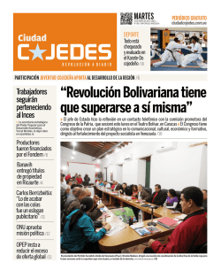 “Revolución Bolivariana tiene que superarse a sí