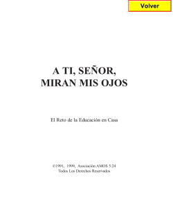 A Ti, Señor, Miran Mis Ojos