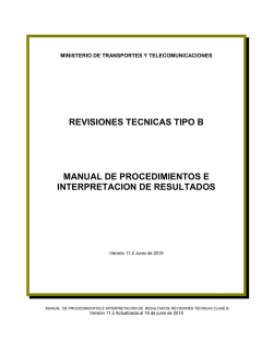 Manual de Procedimientos e Interpretación de Resultados B