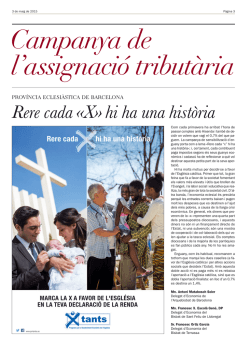 Rere cada «X» hi ha una història - Bisbat de Sant Feliu de Llobregat