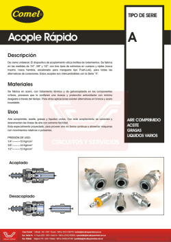 Acople R&aacute;pido Acople R&aacute;