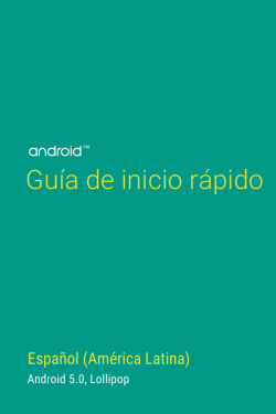 ANdroid Guía de inicio rápido, Android 5.0, Lollipop, Español