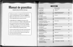 Respuestas a los ejercicios en la sección del Manual de Gramática