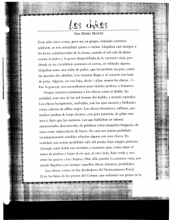 ANA MARÍA MATUTE Eran sólo cinco o seis, pero así, en grupo