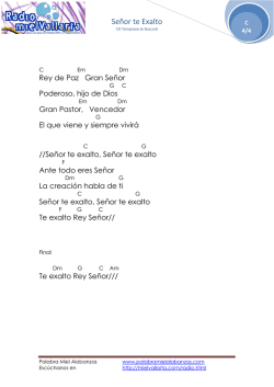 Señor te exalto - Palabra Miel Alabanzas