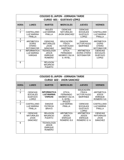 gustavo l&oacute;pez colegio el japon - jornada tarde