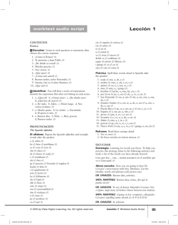 Lección 1