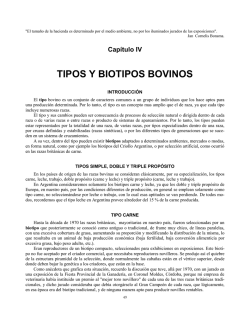 TIPOS Y BIOTIPOS BOVINOS
