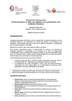 Symposium Internacional Cicely Saunders