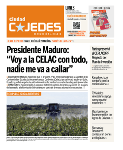 Presidente Maduro: “Voy a la CELAC con todo, nadie me va a callar”