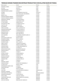 tiendas donde puedes encontrar productos chocolates marcos tonda