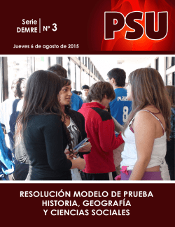 RESOLUCIÓN MODELO DE PRUEBA HISTORIA