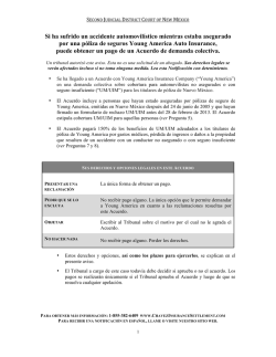 Si ha sufrido un accidente automovilístico mientras estaba