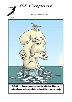 ADALL: Formamos parte de la Tierra, mientras el cambio climático