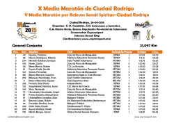 X Media Maratón de Ciudad Rodrigo
