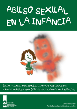 Abuso Sexual en la Infancia - Fundación para Estudio e