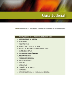 Ültima actualización: 4-3-2011 Fuero Federal