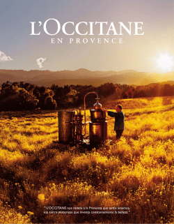 " L`OCCITANE nos remite a la Provenza que tanto