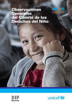 Observaciones Generales del Comité de los Derechos del Niño